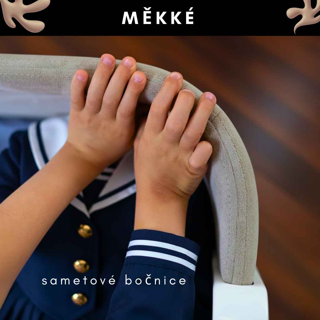 Maximální sada s matracemi. Dětská rostoucí postýlka Zukko Soft Gekko Kids. Cappuccino / Bílá